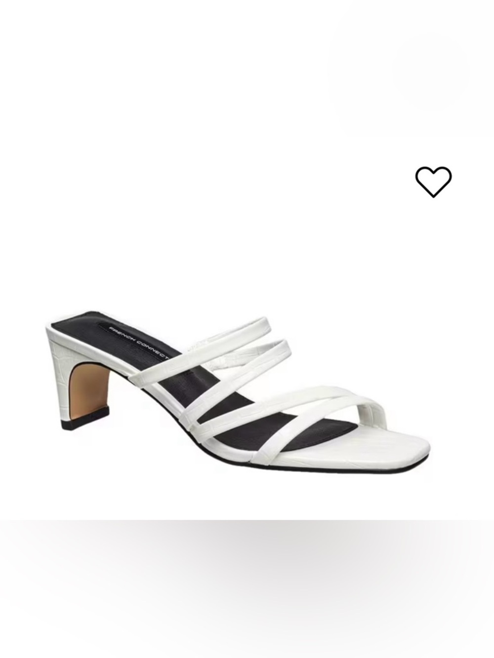 French Connection white kitten Strappy Heels BRAND NEW